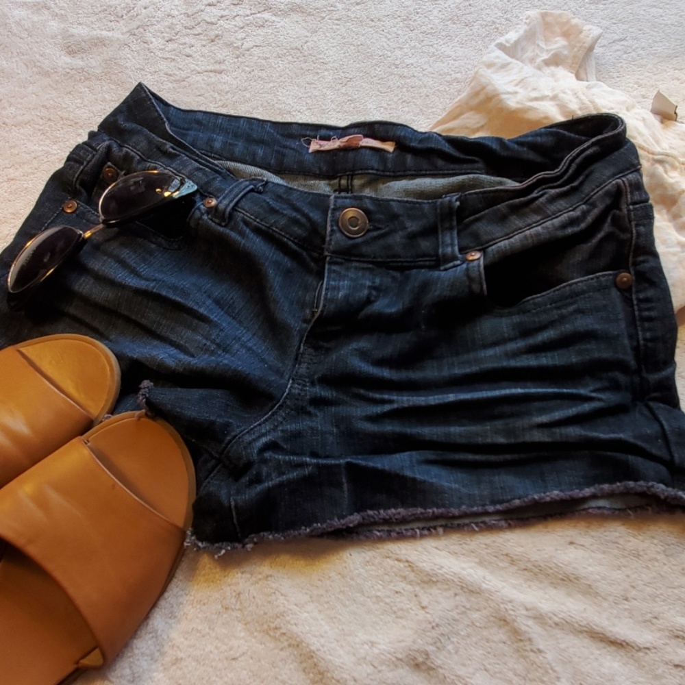 Denim shorts